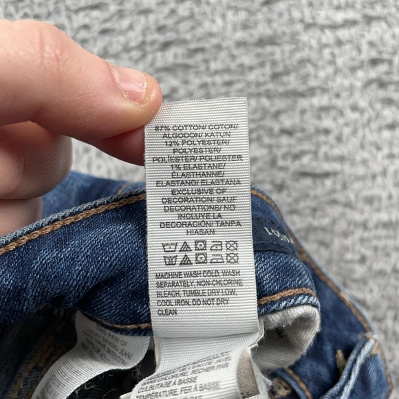 Lucky Brand Jeans Womens 4/27 Blue Citrus Springs Straight Stretch Denim Pants - Picture 11 of 13